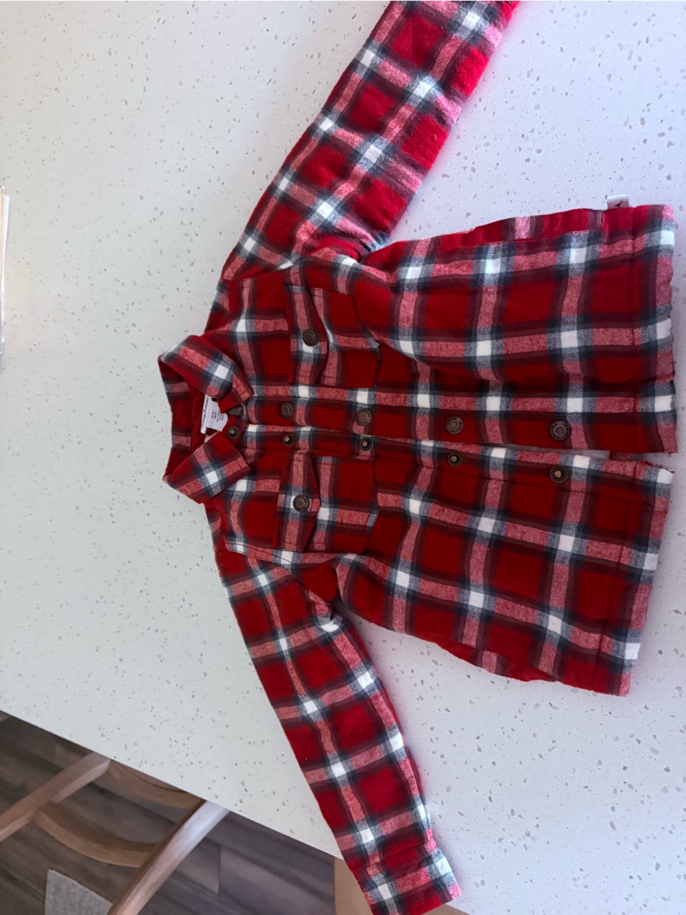 Tommy Bahama Red Plaid Puffer Jacket for Kids